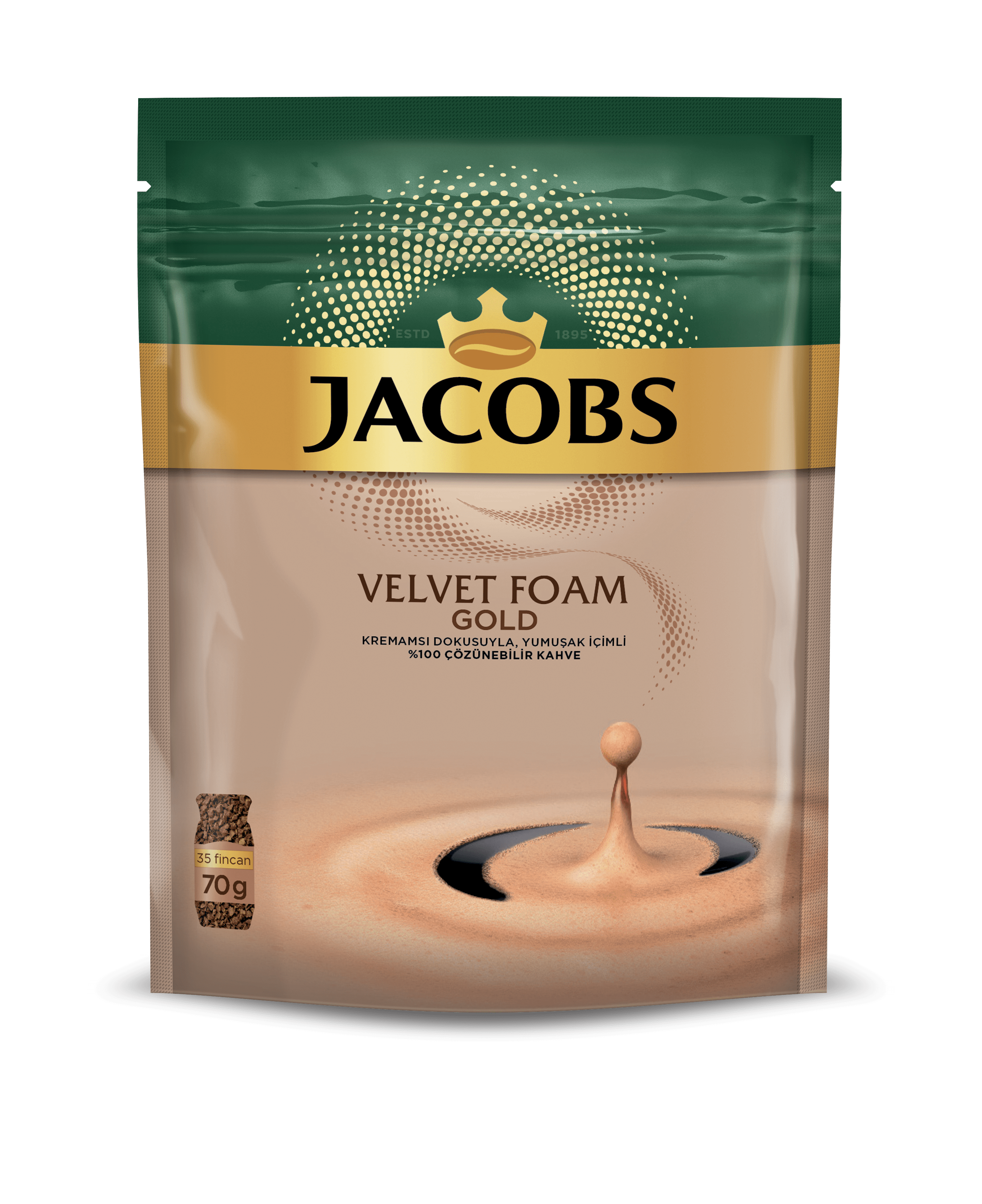 Jacobs Velvet Foam GOLD 70 gr poşet