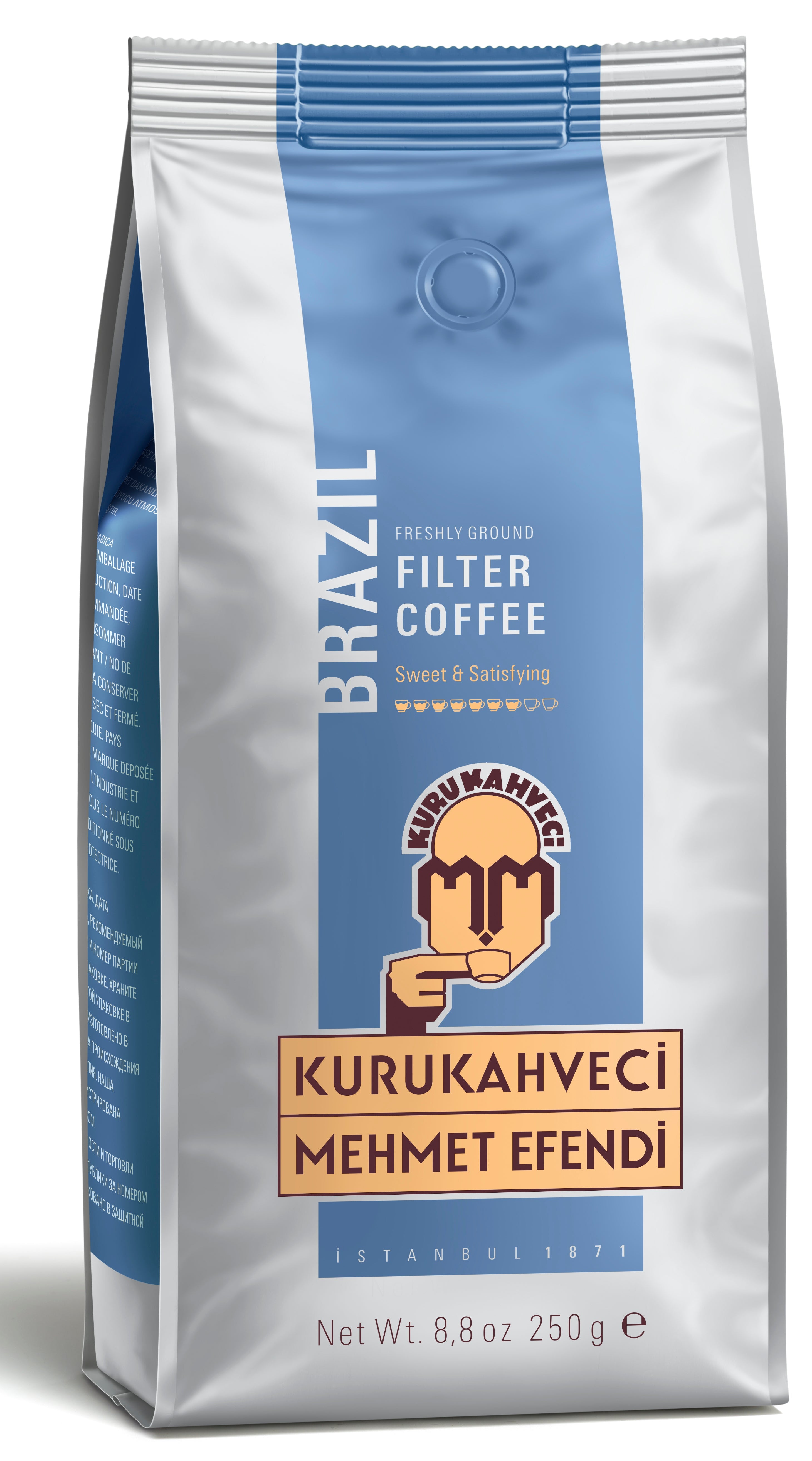 MEHMET EFENDİ BRAZILIAN FİLTRE KAHVE ÖĞÜTÜLMÜŞ 250 GR