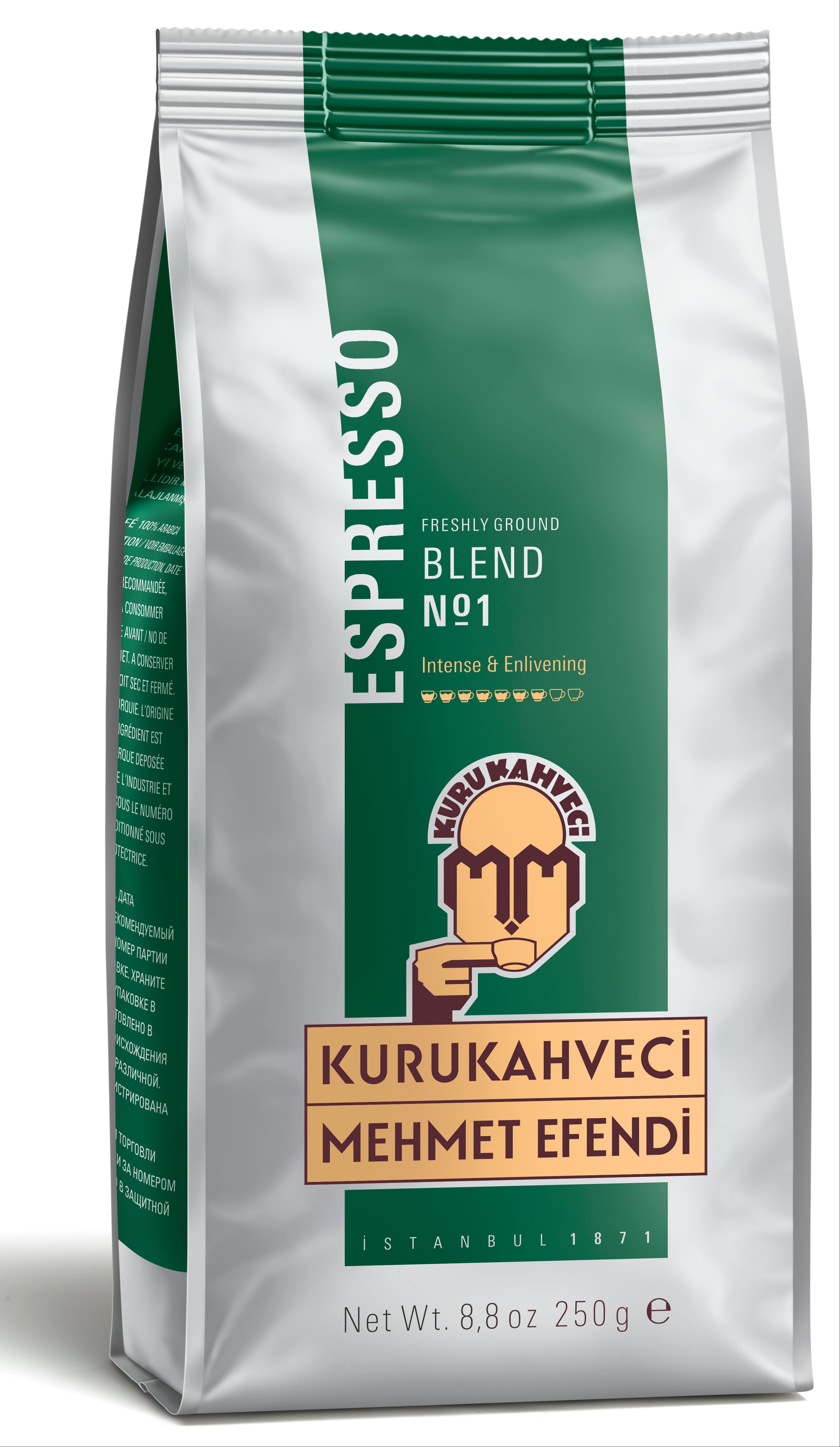 MEHMET EFENDİ ESPRESSO KAHVE ÖĞÜTÜLMÜŞ 250 GR