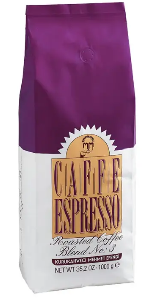 Mehmet Efendi Espresso No.3 Çekirdek Kahve 1000 gr