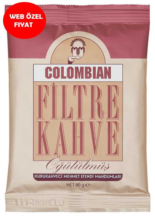 Kurukahveci Mehmet Efendi Colombian Filtre Kahve 80 G