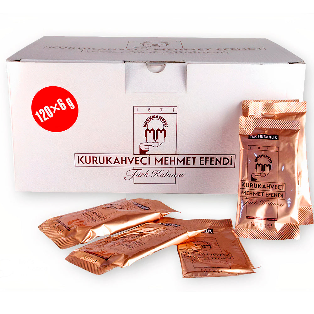 Mehmet Efendi 120x6 gr Tek Fincanlık Türk Kahvesi