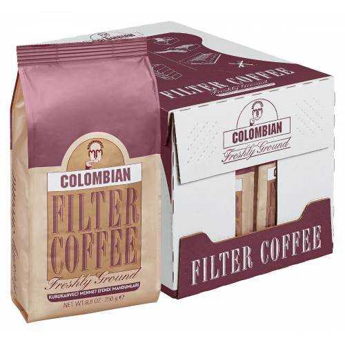 MEHMET EFENDİ COLOMBIAN FİLTRE KAHVE ÖĞÜTÜLMÜŞ 250 GR (12 Adet )