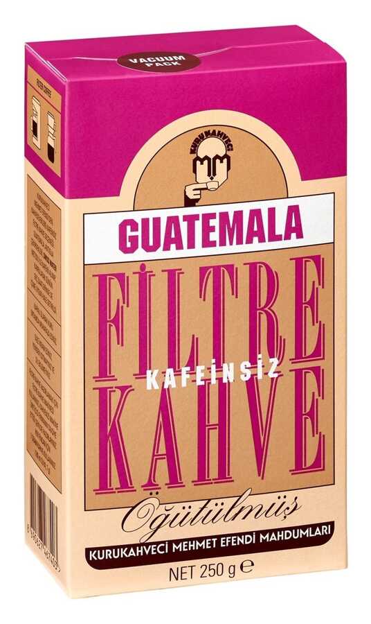 MEHMET EFENDİ GUATEMALA KAFEİNSİZ FİLTRE KAHVE ÖĞÜTÜLMÜŞ 250 GR