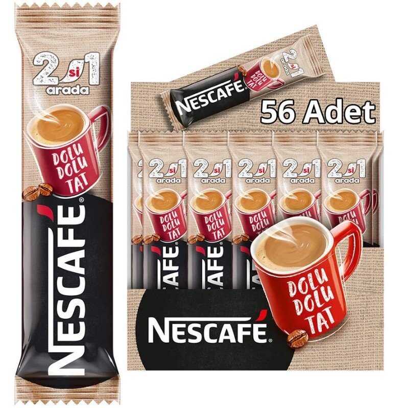 Nescafe 2'si 1 Arada Kahve 10 gr 56'lı Paket