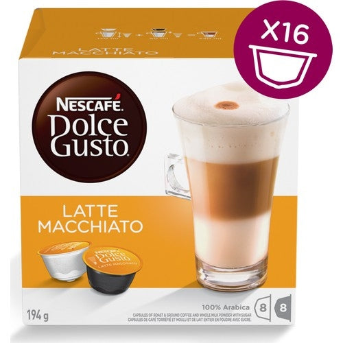 Nescafe Dolce Gusto Macchiato Latte Kapsül Kahve 16`lı